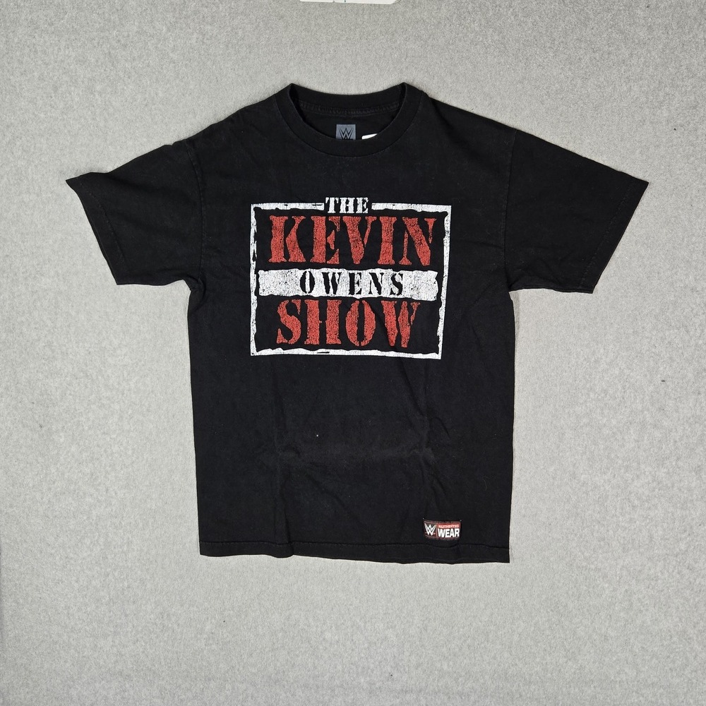 WWE Men Shirt M Black The Kevin Owens Show Logo Graphic Print Short Sleeve Tee